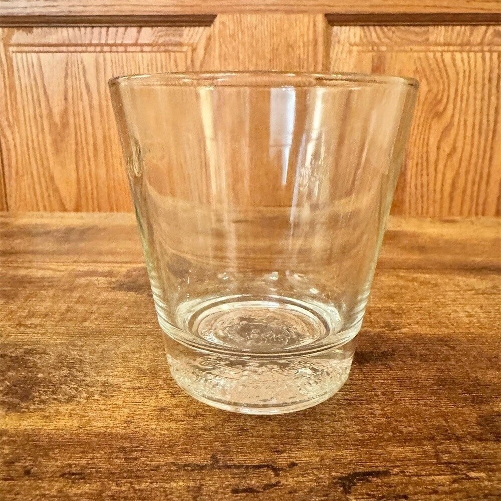 Crown Royal Embossed Rocks Glass Lowball Tumbler Clear Heavy Base - Picture 2 of 6